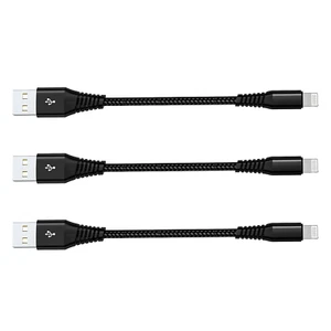 [Apple MFI zertifiziert] Kurzes iPhone Ladekabel (3er Pack 8 Zoll), USB auf Lightning - Bild 1 von 12