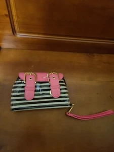 Organizador/cartera compacta en pepinillo 8 compartimentos separados NUEVO ROSA NEGRO - Imagen 1 de 8
