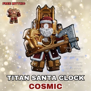 Roblox - Skibidi Tower Defense - Titan Santa Clock - Cosmic Tier - Fast Delivery - Picture 1 of 1