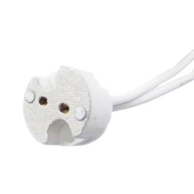 Bioluz LED MR16 Socket, MR11 G4 GU5.3 Ceramic Socket with leads (Pack of 10) - Image 1 of 4