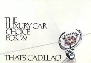1979 Cadillac Luxury Car Choice for 79' Brochure - Picture 1 of 1