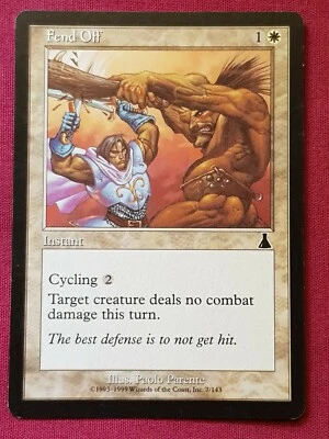 Magic The Gathering URZA'S DESTINY FEND OFF white card MTG - Image 1 of 2