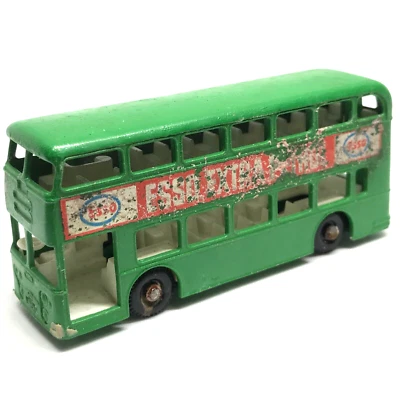 Lesney Matchbox 戴姆勒巴士 Esso Extra Petrol 1966 号 74 绿色英国制造 — 第 1/4 张图片