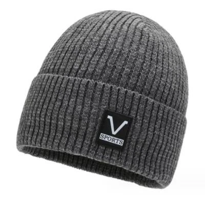 Hombres Mujeres Invierno Térmico Polar Forrado Aislado Tejido Gorro Sombrero Puño Gorra Esquí Foto 1 de 4