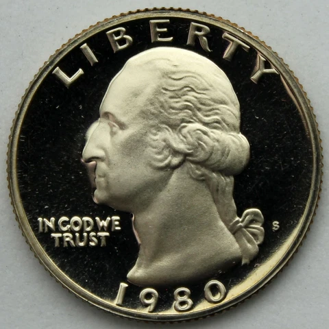 1980-S Proof Washington Quarter Cover