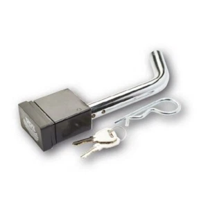 Ark Towing Gear Chrome Hitch Pins & Locks Square Lock Design 3500kg PLS80B SB - Picture 1 of 3