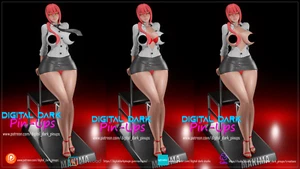 Sexy Makima Chainsaw Man Miniature Garage Kit - Picture 1 of 4