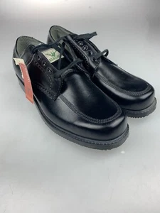 NEW Elkland Black Leather Oxford Oil Slip Resistant Insulated Work Shoes Mens 12 - Picture 1 of 7