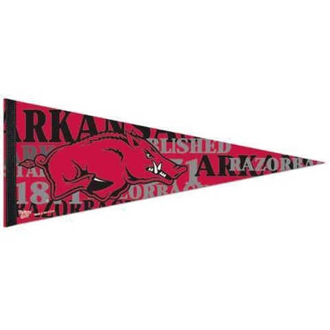 Arkansas Razorbacks Premium Pennant - 12" X 30" Cover