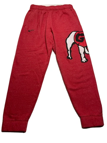 Nike Georgia Bulldogs UGA Big Logo Sweatpants Size Large DJ7044-657 Red Cover