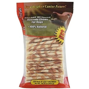 Canine Chews Chicken-Wrapped Rawhide Chews for Dogs (125 ct.) - Picture 1 of 1