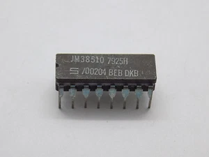 1x Signetics JM38510/00204BEB DUAL Negative Edge Triggered J-K Flip-Flop CDIP-16 - Picture 1 of 3