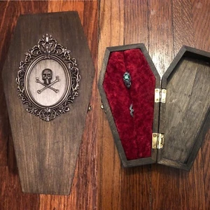 Custom listing Roboroy For Vintage Inspired Coffin Engagement Victorian Gothic - Picture 1 of 6