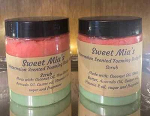 Watermelon scented Foaming Body Sugar Scrub 8oz - Picture 1 of 1