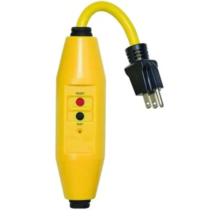 Tower Manufacturing User Attachable Heavy Duty 15 Amp Auto-Reset Inline GFCI Plu - Picture 1 of 4