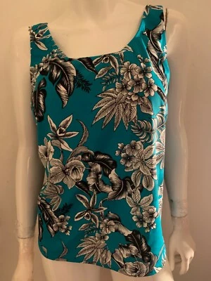 NUEVO Tropical Escape All Seasons Traje De Baño Tankini Top Floral Azul Negro Blanco 22W Foto 1 de 4