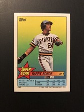 1989 topps baseball Barry Bonds #46 (super star)