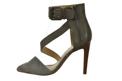 Zapatos Joe's Jeans para mujer talla 6,5 grises lisos con correa en el tobillo tacones con tiras de cuero Foto 1 de 4