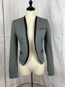 Blazer Forever 21 XXI gris frente abierto para mujer talla S - Imagen 1 de 5