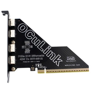 PCIE 16x To Oculink SFF-8612 & 861 Adapter PCIe 4.0 X16 To Oculink Adapter FR - Photo 1/12