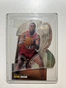 1999-00 Topps Stadium Club 3x3/9A Luminous Die-Cut Draft Pick Elton Brand Rookie - Picture 1 of 2