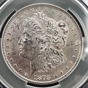 Dólar de plata Morgan 1878-S $1 CAC MS62 impresionante brillo con video - Imagen 1 de 11