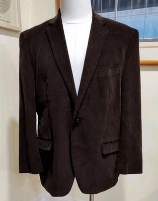 Lauren Ralph Lauren Corduroy Blazer Mens 44R Brown 100% Cotton Jacket Sport Coat - Image 1 of 4