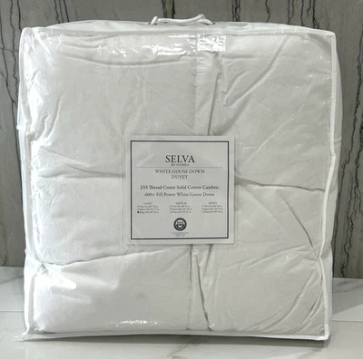 Sferra Selva King White Goose Down Comforter 33 oz Light 600+ Fill Power - Image 1 of 4