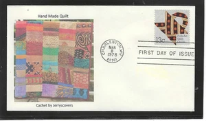 QUILTS FDC 1978 CHARLESTON, WEST VIRGINIA JERRY'S COVER ONLY 1 MADE - Bild 1 von 1