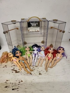 Rainbow High Doll Lot 7 Dolls And A Closet - Picture 1 of 7