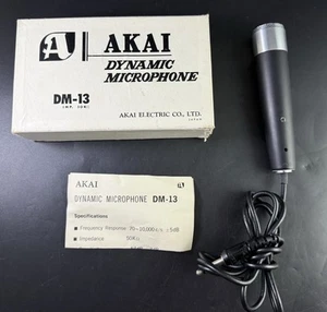 Vintage AKAI DM-13 Recorder Mikrofon mit Aufsatzständer und Original Vj02 - Bild 1 von 6