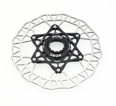 KCNC Nordit Road Cyclocross Bicycle Disc Brake Center-Lock Rotor 140mm Black - Image 1 of 4