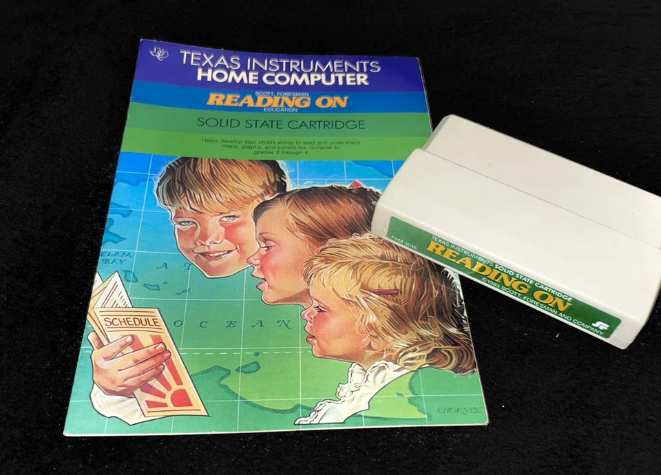 Reading On ( 1982) – Texas Instruments TI-99/4A Cartridge + Manual - Image 1 of 1