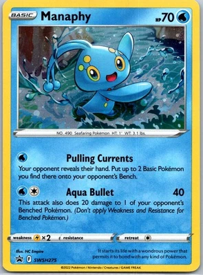 Manaphy - Promo SWSH: Sword & Shield Promo Cards SWSH275 HP - Image 1 of 2
