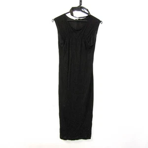 Alexander McQueen Viskose schwarzes ärmelloses Kleid mit Halsband Damen Größe 40 - Bild 1 von 7