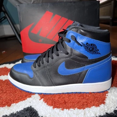 Nike Air Jordan 1 Retro 2017 Azul Real/Negro, Talla 11, OG Alto 555088-007 VNDS Foto 1 de 4