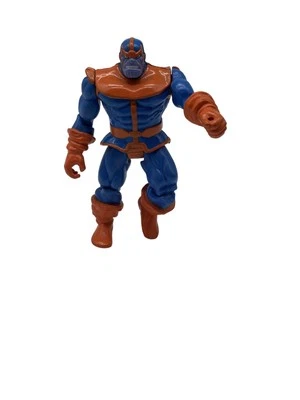 Vintage 1995 Marvel Thanos Action Figure Toy Biz Blue Orange Villain Collectible - Изображение 1 из 4