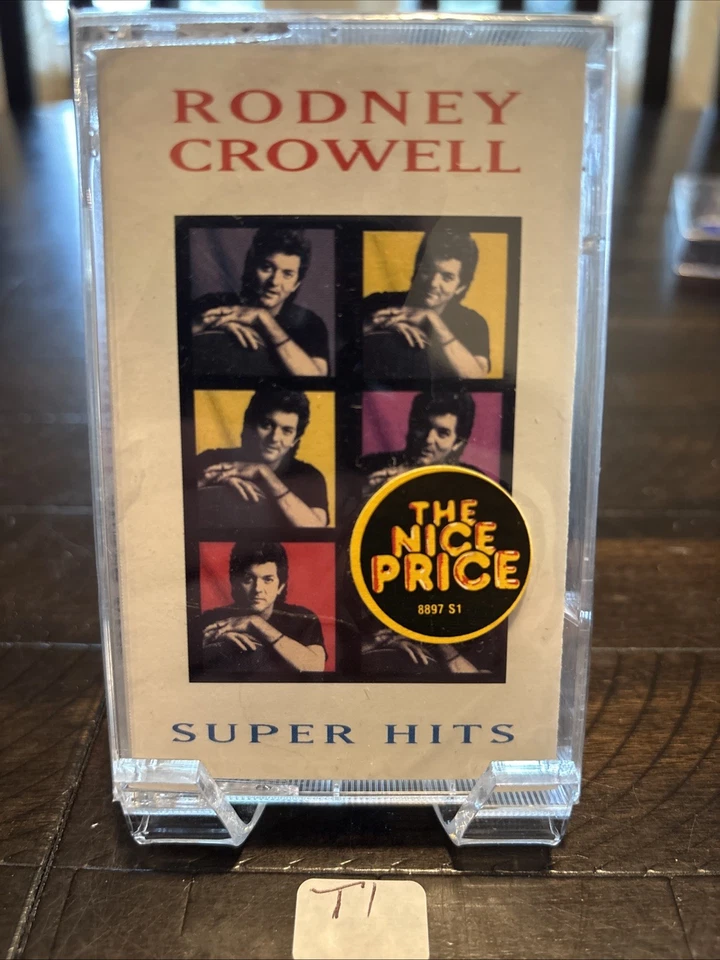 RODNEY CROWELL - Super Hits - CASSETTE TAPE. Brand New, Sealed T1 Foto 1 de 1