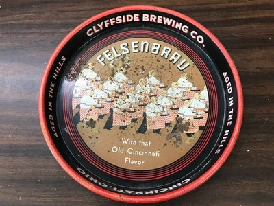 vintage felsenbrau clyffside brewing company beer tray - Image 1 of 4