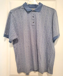 Camisa Polo Links Edition Hombre XL Azul Manga Corta Golf Rendimiento Seco - Imagen 1 de 8