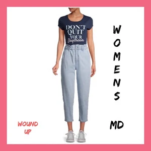 NWT Womens Wound Up Navy Graphic Tee Sz:M - Picture 1 of 5