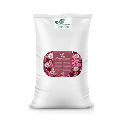 DTP-SOFT 5kg Rosen Langzeit-Dünger Düngen Pflanzen Blütensträucher Sträucher Gartendünger