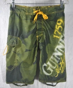 Guinness Swim Trunks/ Board Shorts/ Green Graphic Size 30 Unisex Adult - Picture 1 of 11