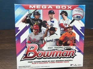  2021 TOPPS BOWMAN Baseball MEGA BOX -2 CHROME PACKS-  AUTO? - Picture 1 of 6