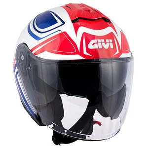 Casco Jet Givi X22 Planet Hiper Blanco Azul Rojo Talla M - Imagen 1 de 8