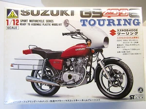 Aoshima 1:12 Scale Suzuki GS400E Touring Model Kit # G6-007-1000 Sealed Vintage - Bild 1 von 6