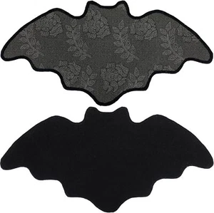 Bat Bath Mat Bathroom Rugs Horror Rug Door Mats-Coffin Mat-Goth Black  - Picture 1 of 3