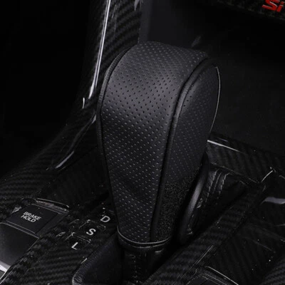 Car Interior Gear Head Shift Knob Cover Gear Shift Collars Breathable Decoration - Image 1 of 4