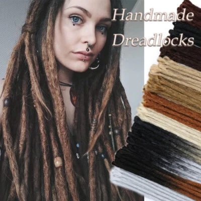 60cm Handmade Dreadlocks Extensions SE Dreads Hip Hop Reggae Locs Faux Goddess - Bild 1 von 4