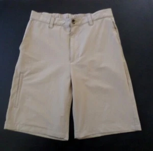 Travel Smith Mens Lightweight Nylon Shorts 33 (32" waist measured) Khaki Beige - Picture 1 of 3